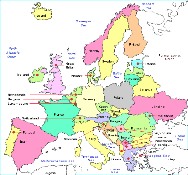 Map of Europe